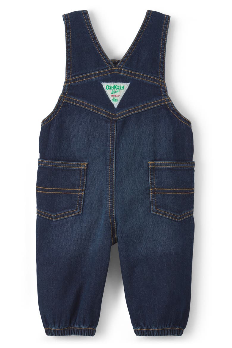 Denim Overalls, Alternate, color, DENIM