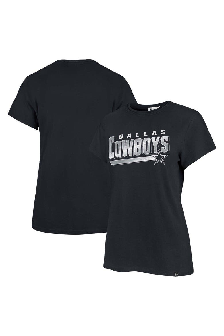Women's '47 Navy Dallas Cowboys Pep Up Frankie T-Shirt, Main, color, Navy