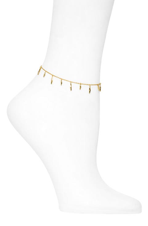 Shaky Bar Charm Anklet