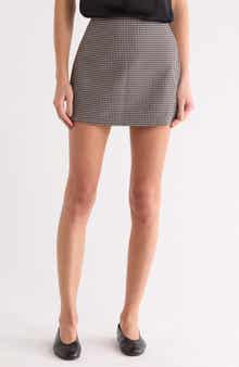 matty m. Plaid A-Line Miniskirt