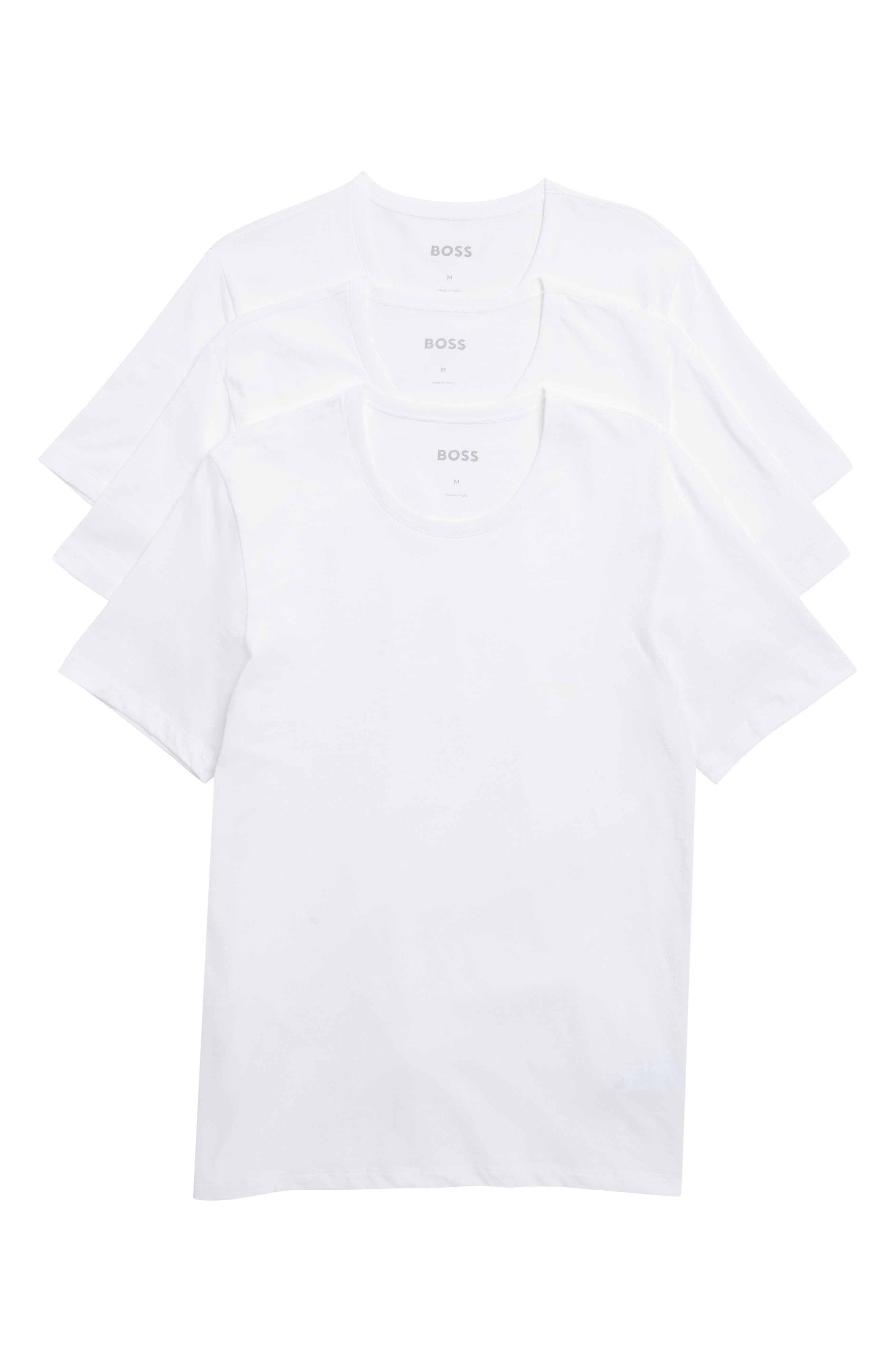 BOSS Essence 3-Pack Cotton Crewneck T-Shirts