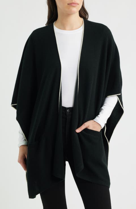 Tipped Cashmere Cape