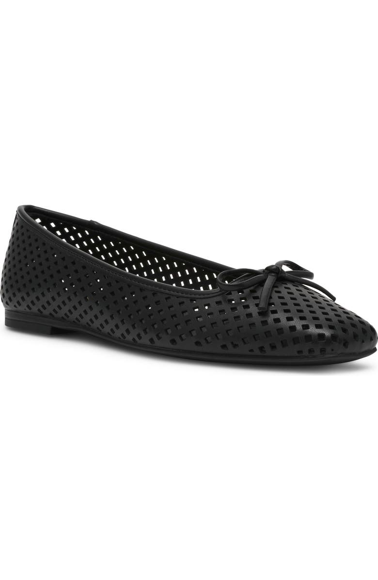 Anne Klein Perforated Ballet Flat, Main, color,