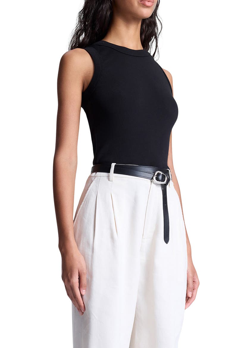 Hadley Cotton Tank, Alternate, color, BLACK