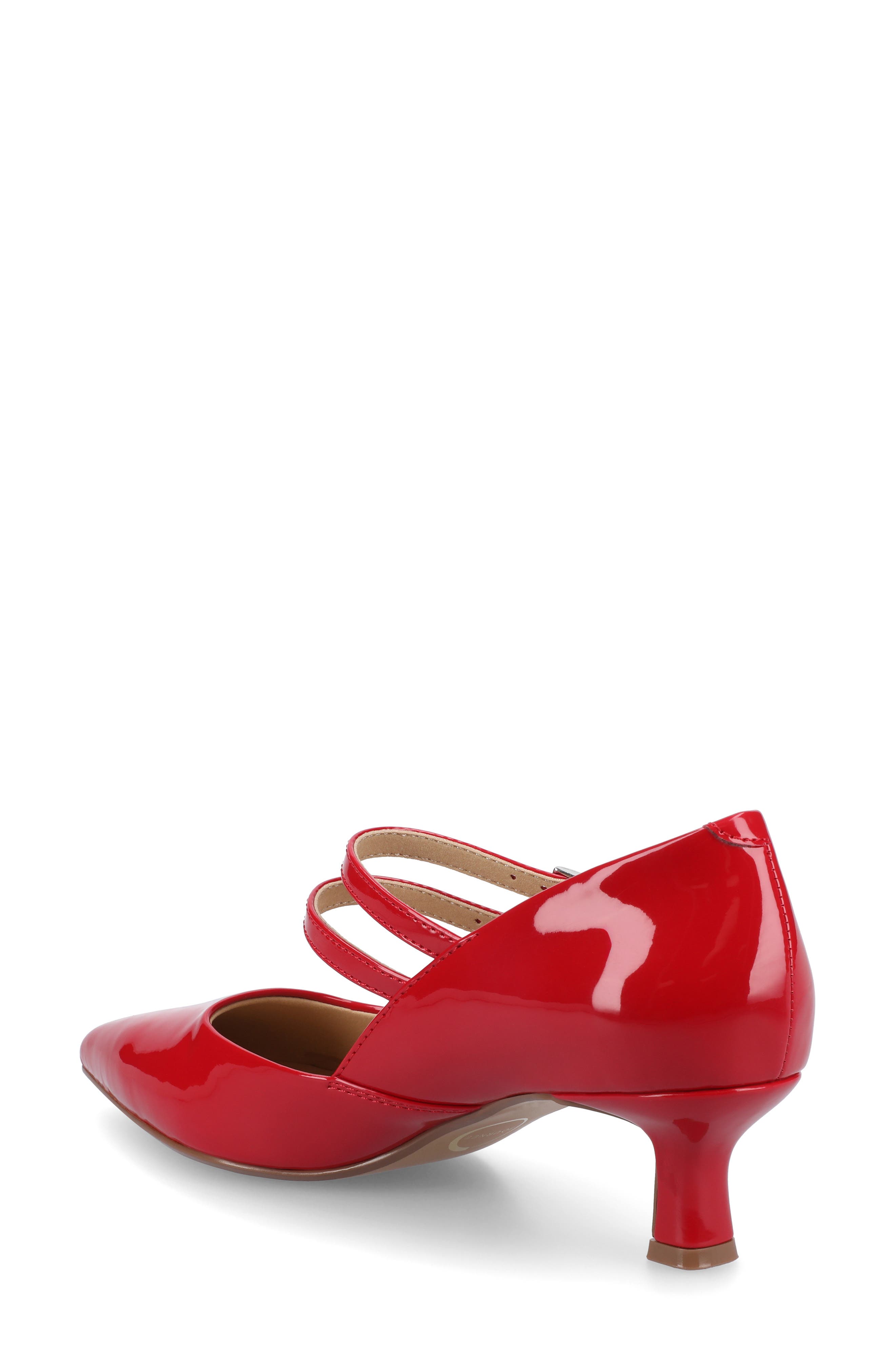 Carnation Kitten Heel Mary Jane Pump - Wide Width Available, Alternate, color, RED