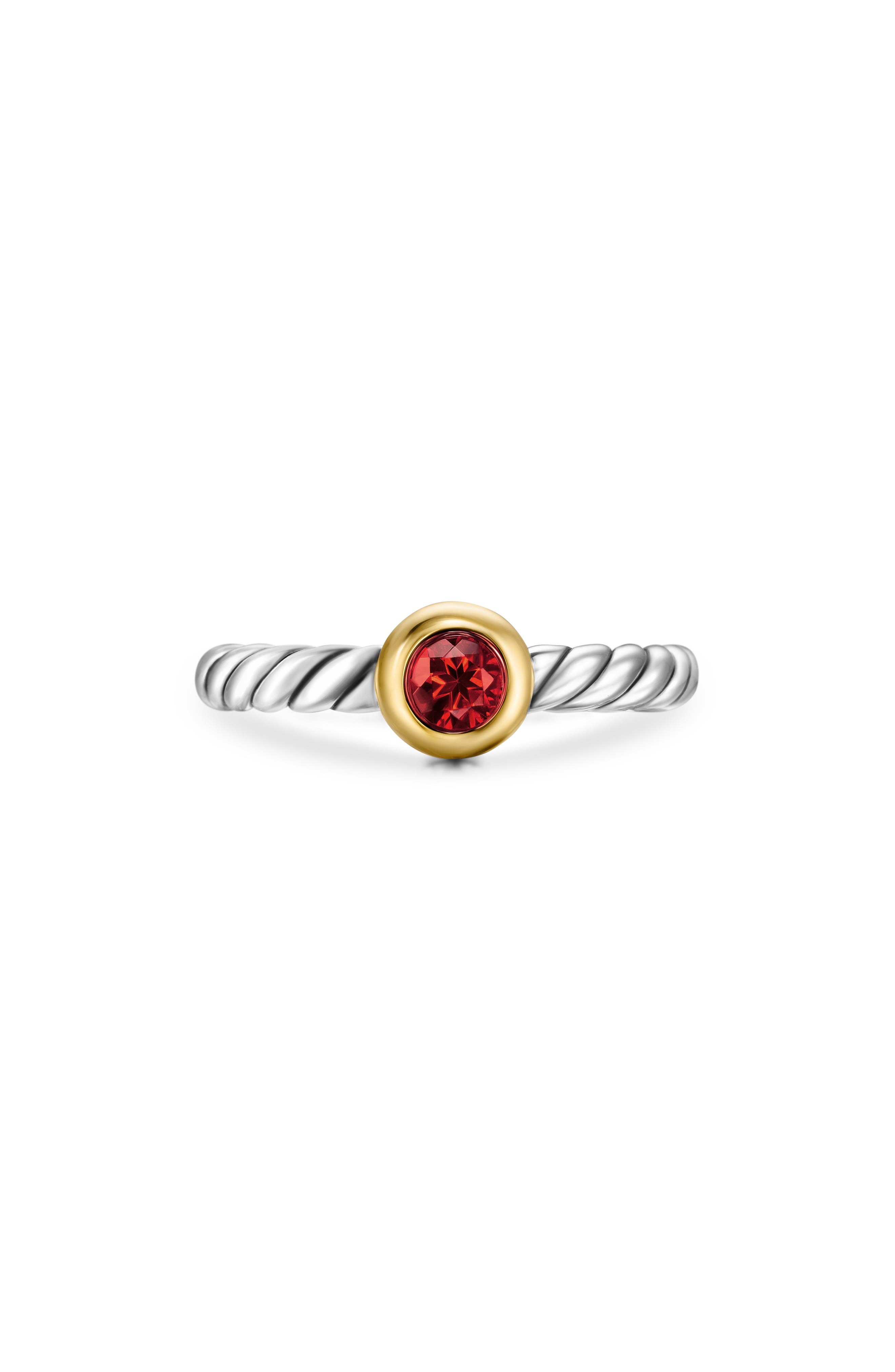 STERLING SILVER/ GOLD/ GARNET