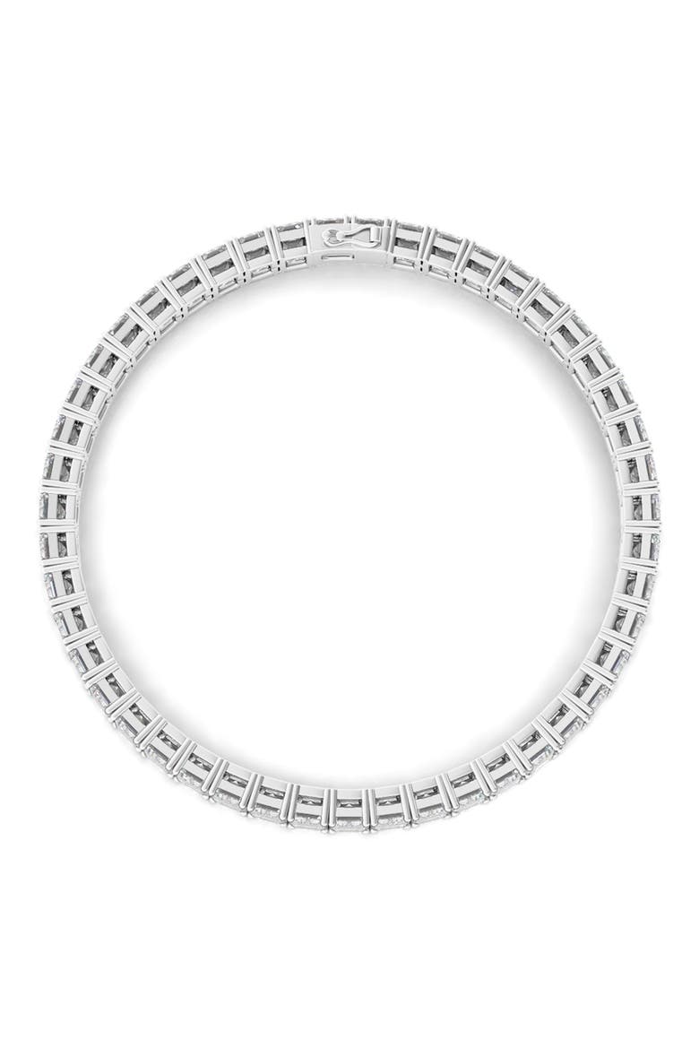 Emerald Cut Lab Grown Diamond Tennis Bracelet, Alternate, color, 18K WHITE GOLD