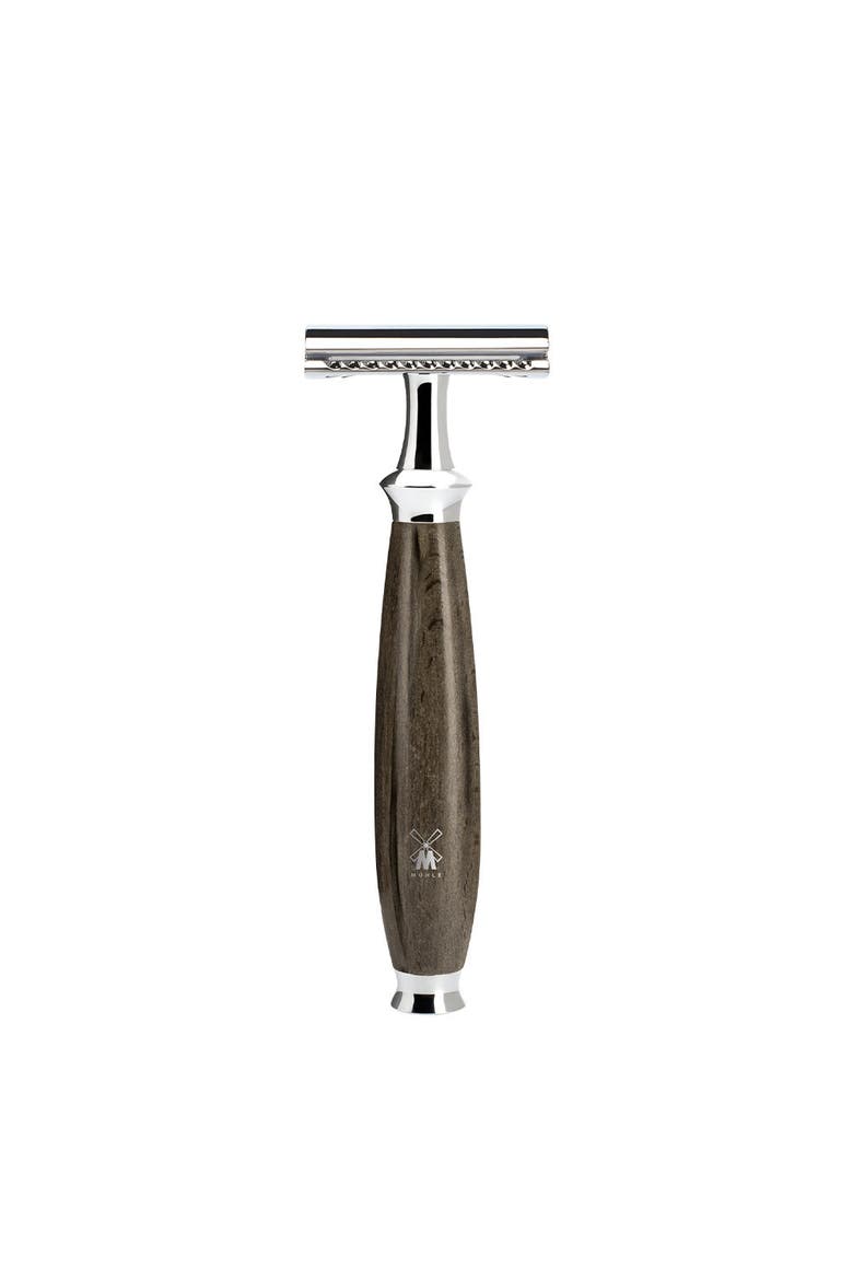 Purist Grained Beech Closed Comb Safety Razor, Main, color, Grained Beech