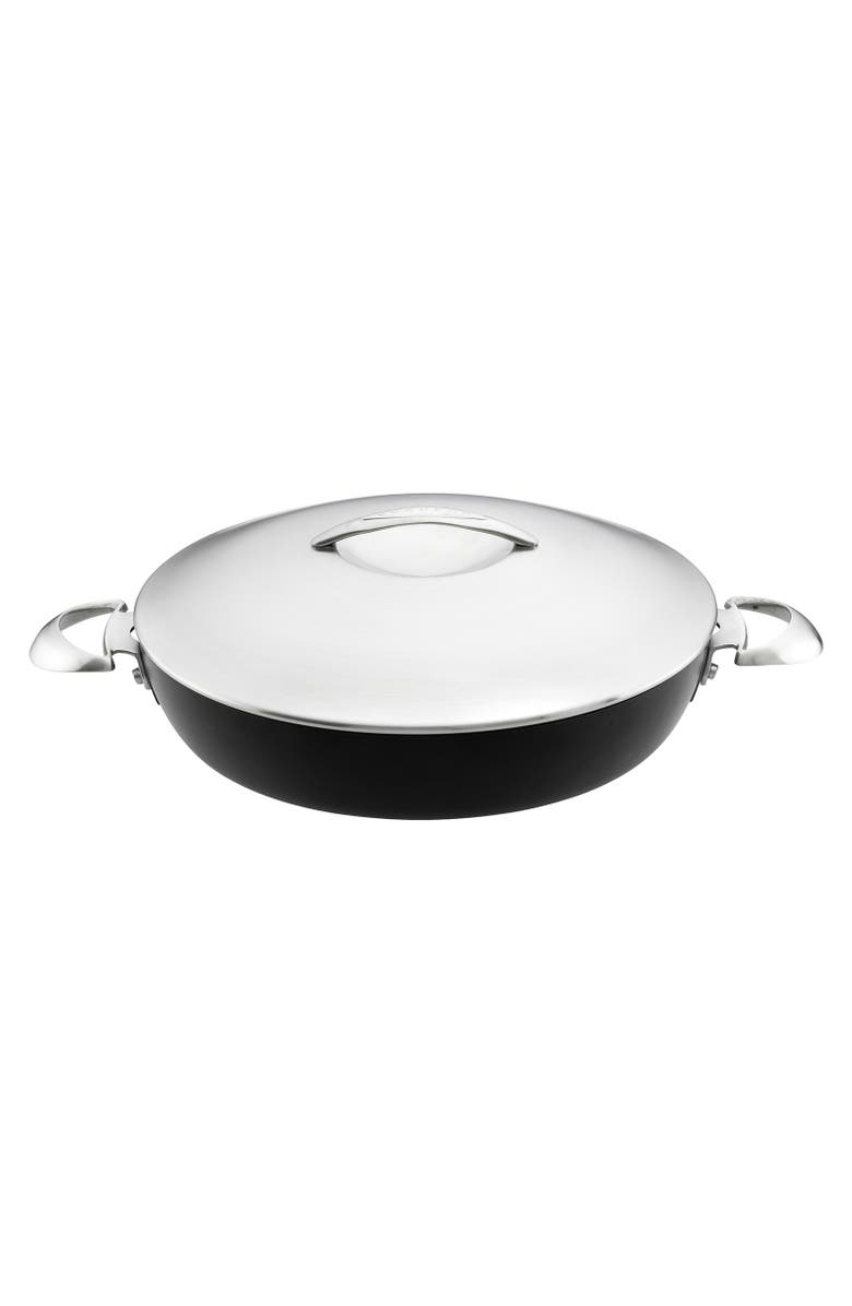 Scanpan Professional 12.5 Inch Chef's Pan With Lid, 4.25 Quart, Main, color, Black