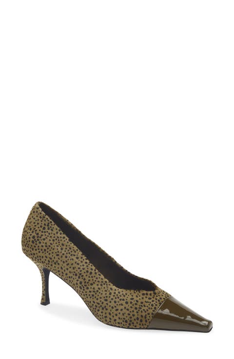 Campaign Genuine Calf Hair Pointed Toe Pump