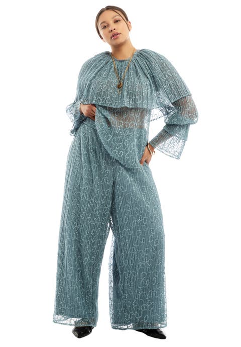 Lace Wide-Leg Pants (Plus Available)