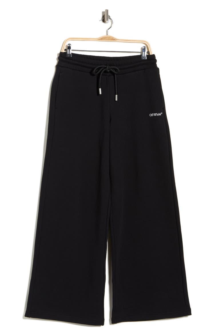 Wide Leg Track Pants, Alternate, color, BLACK NIGHT