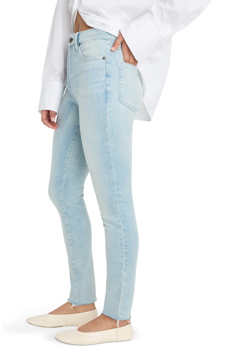 Soft-Tech Good Legs Raw Hem Skinny Jeans, Alternate, color, INDIGO1129