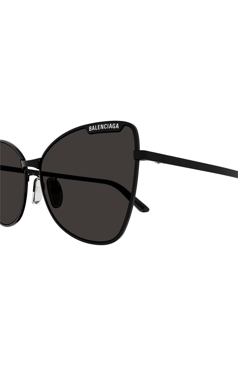 Balenciaga 60mm Butterfly Sunglasses, Alternate, color, 