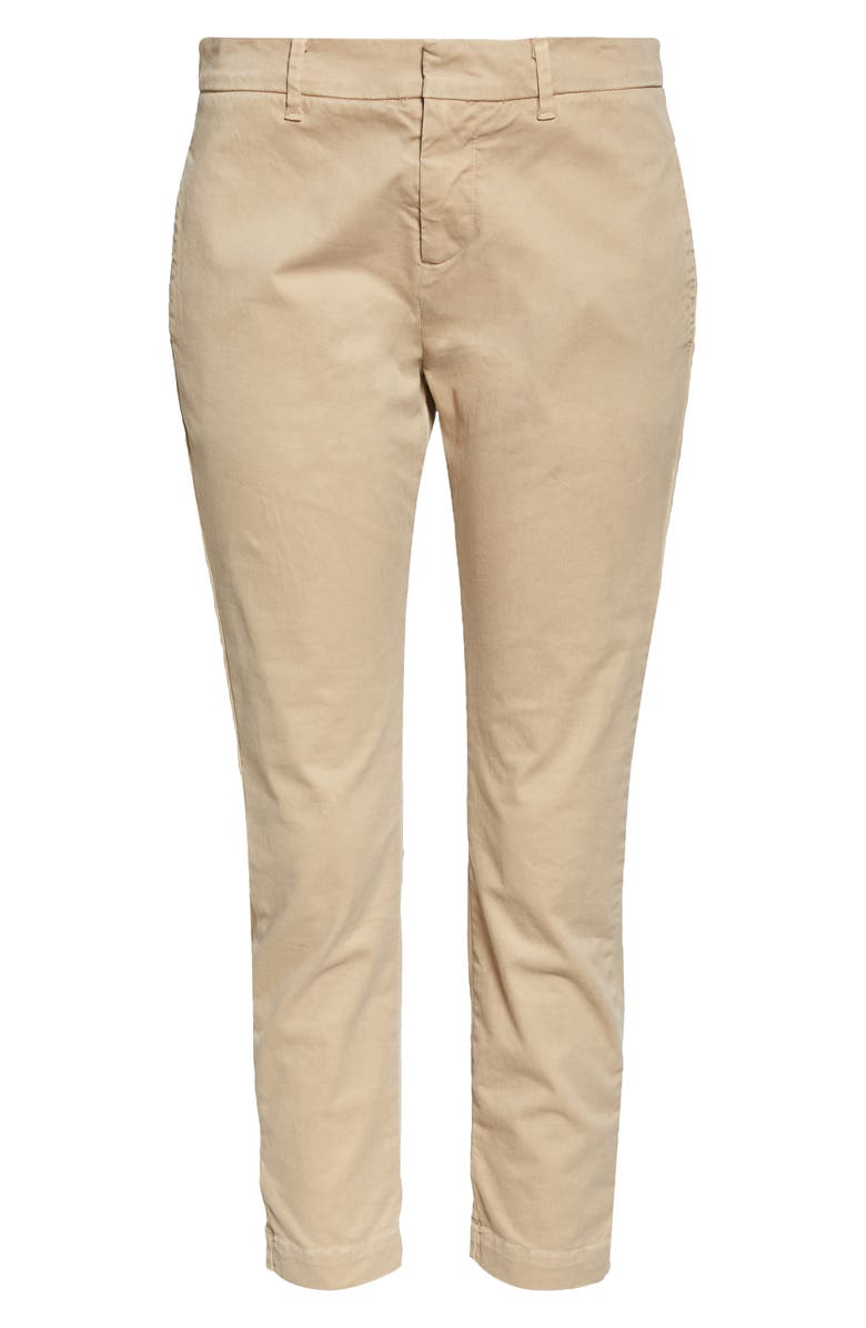 Nili Lotan Tel Aviv Stretch Cotton Crop Pants, Alternate, color, 