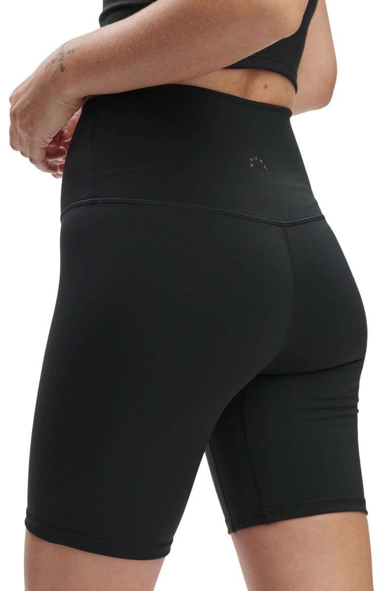 Varley Freesoft High Waist Bike Shorts, Alternate, color, Black