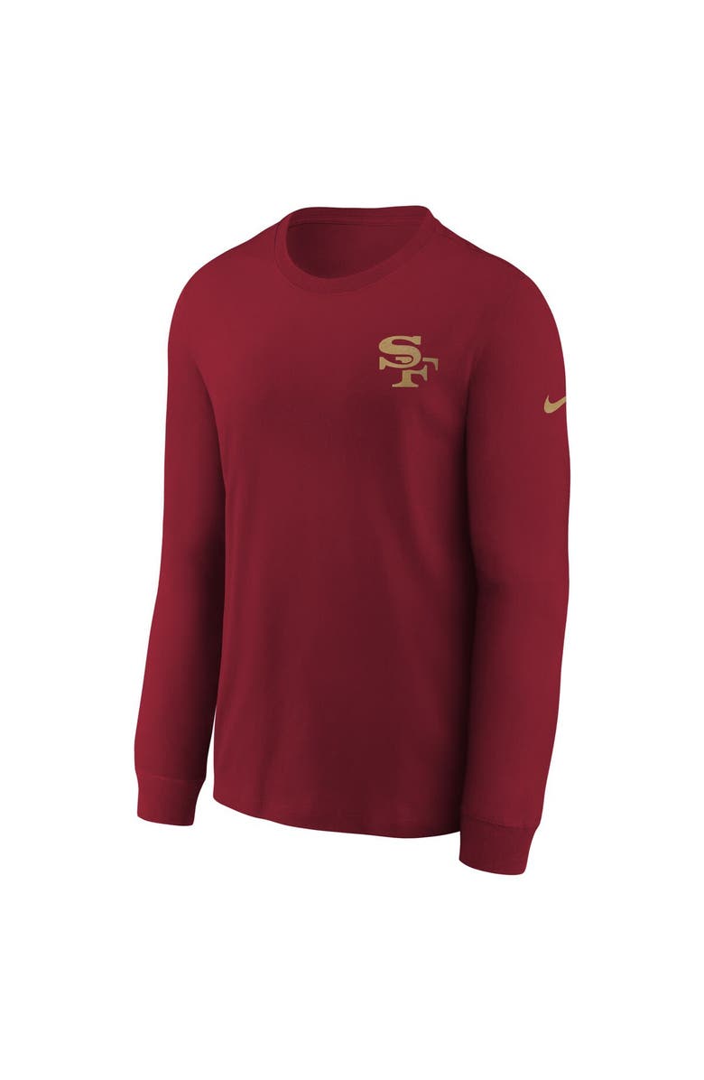 Nike Youth Nike Scarlet San Francisco 49ers 2025 Rivalries Collection Long Sleeve T-Shirt, Alternate, color, Scarlet