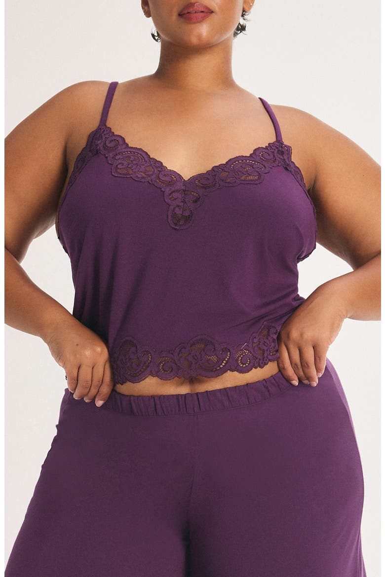 Swirly Girly Pajama Camisole, Alternate, color, MIDNIGHT PURPLE