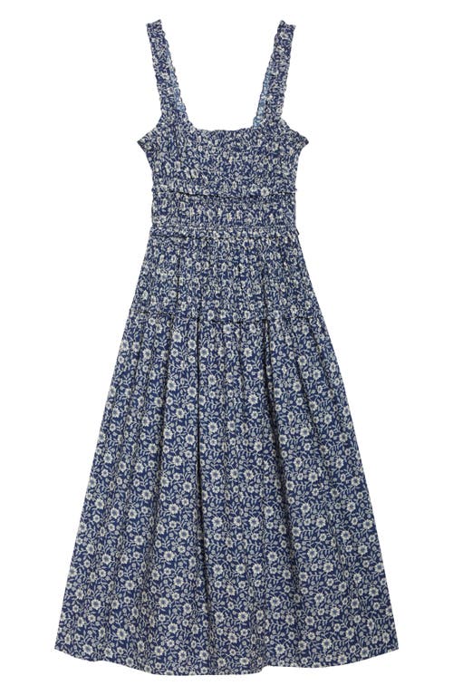 Doen Dôen Marianne Floral Print Smocked Maxi Dress In Multi