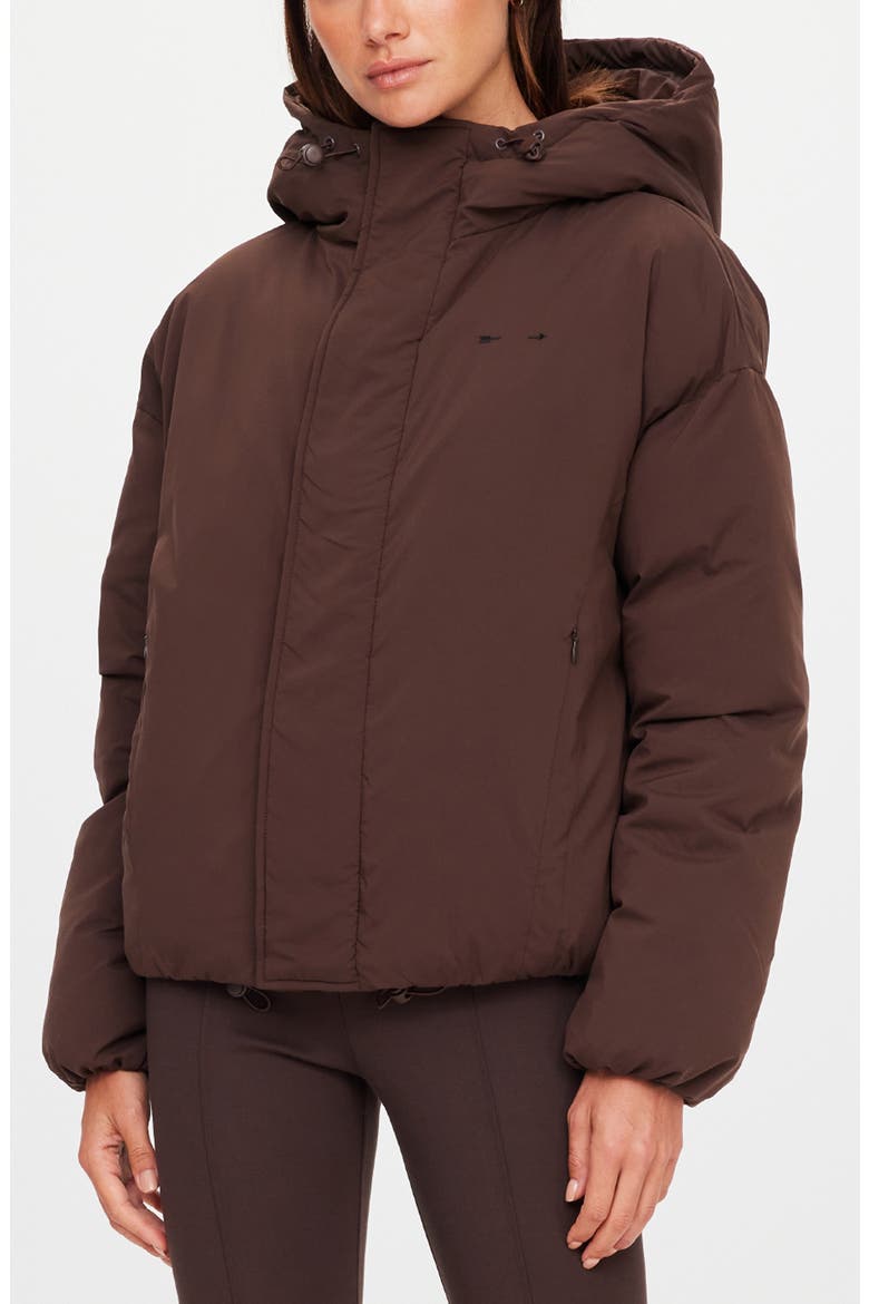 Mercer Hooded Puffer Jacket, Alternate, color, BROWN