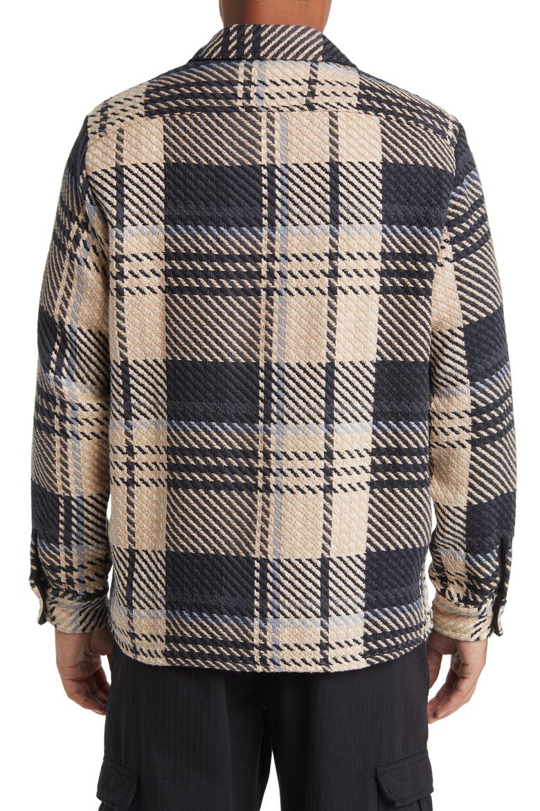 Whiting Marine Beatnik Button-Up Overshirt, Alternate, color, BLACK/ ECRU