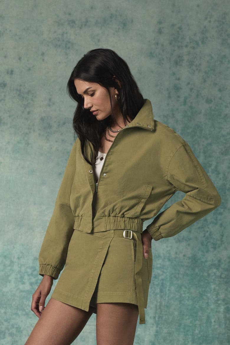 Sporty Jacket, Alternate, color, DRIED HERB