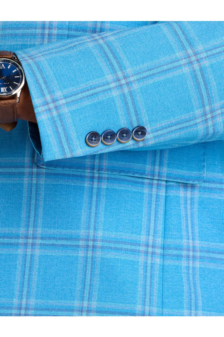 Big & Tall Plaid Sport Coat V2, Alternate, color, BLUE