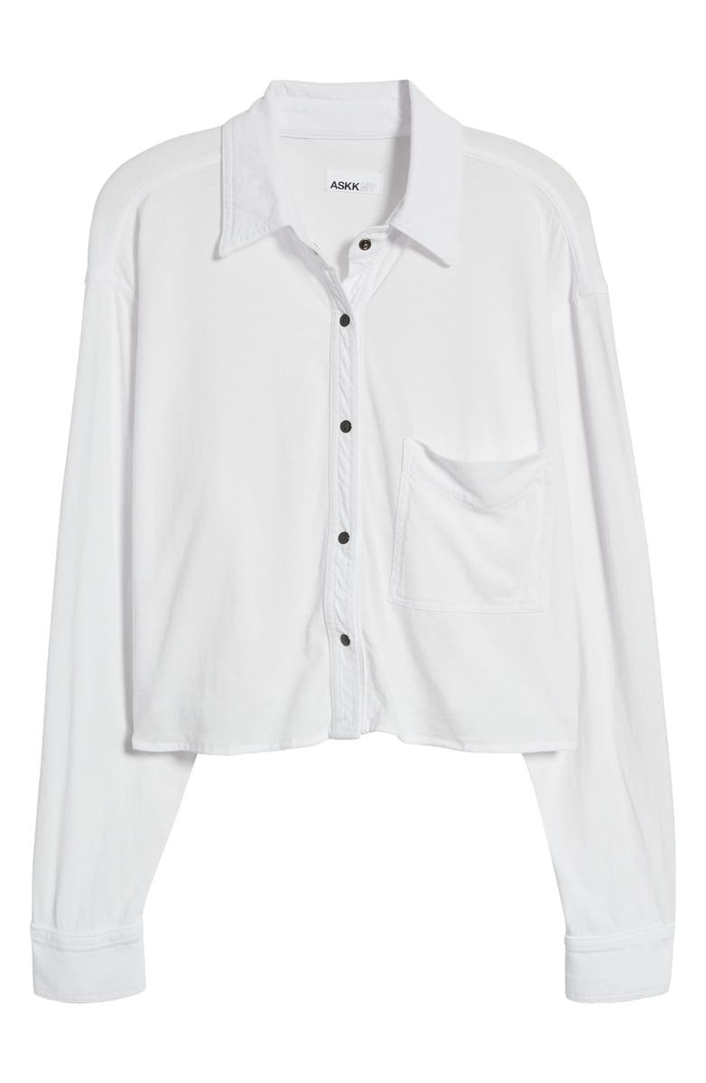 ASKK NY Crop Shirt, Alternate, color, 