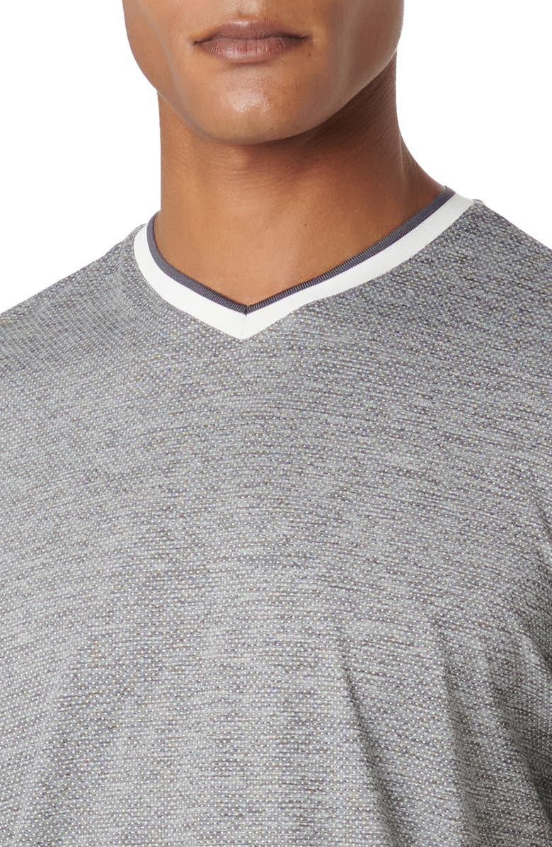 Bugatchi V-Neck Performance T-Shirt, Alternate, color, 