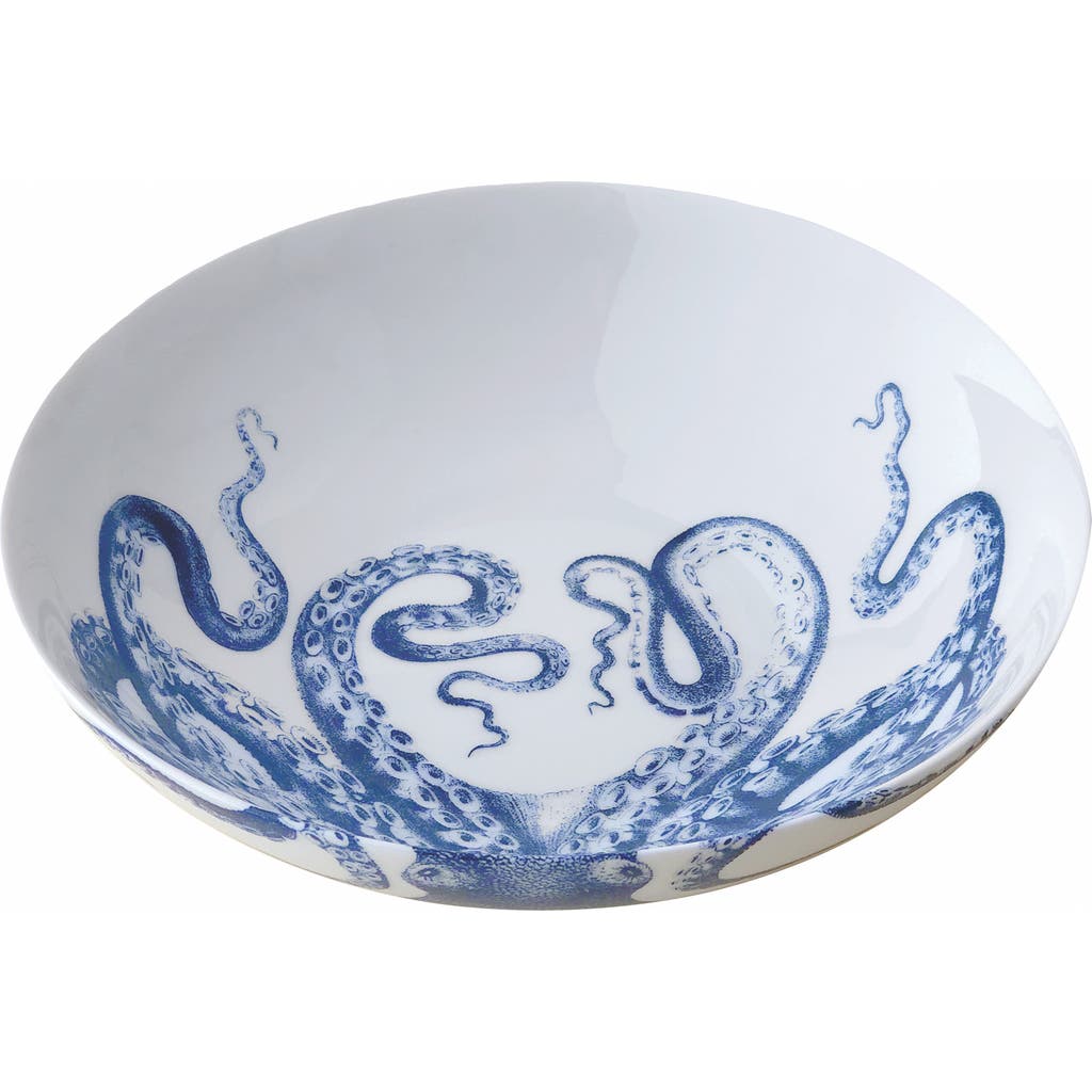 Caskata Lucy Wide Serving Bowl In Blue