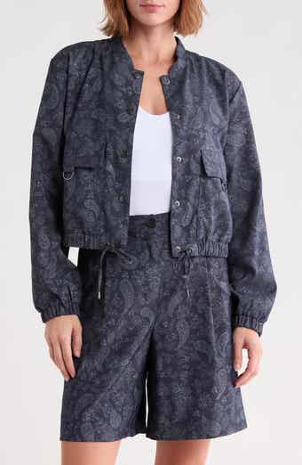 Paisley Printed Bomber Jacket