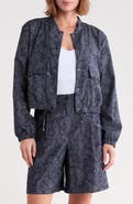 Ellen Tracy Paisley Printed Bomber Jacket