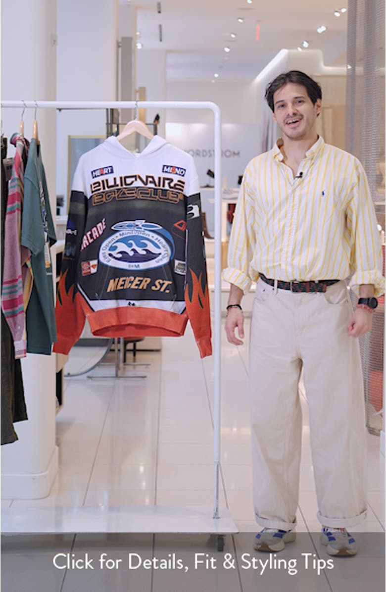 Mercer Street Cotton Graphic Hoodie, sales video thumbnail