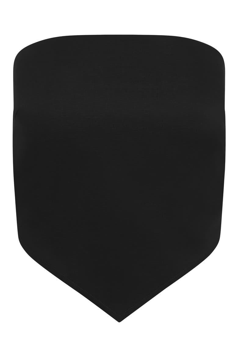 Bandana Cover-Up Top, Alternate, color, BLACK