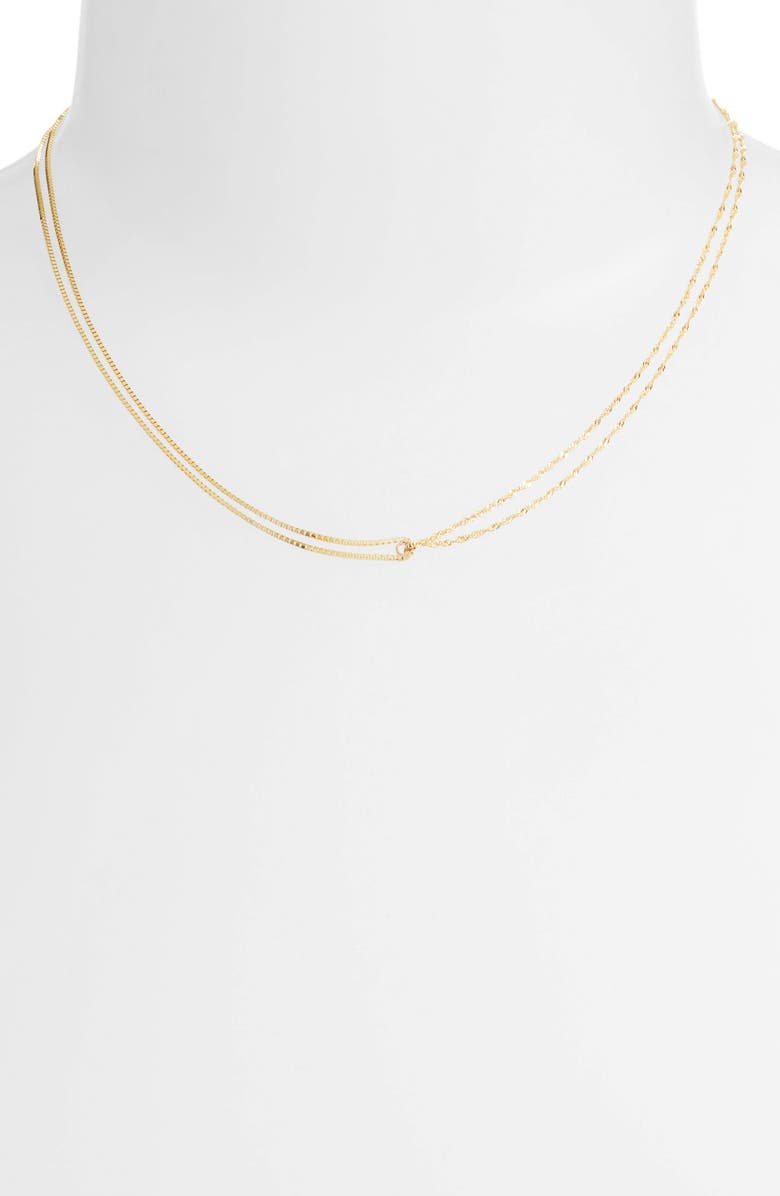 Poppy Finch Double Chain Necklace, Alternate, color, 
