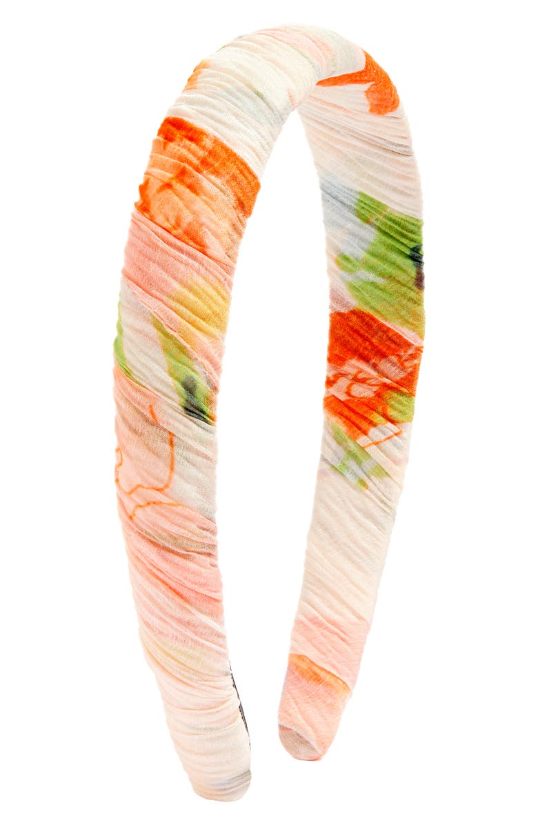 L. Erickson Corrina Headband, Main, color, Orange Multi