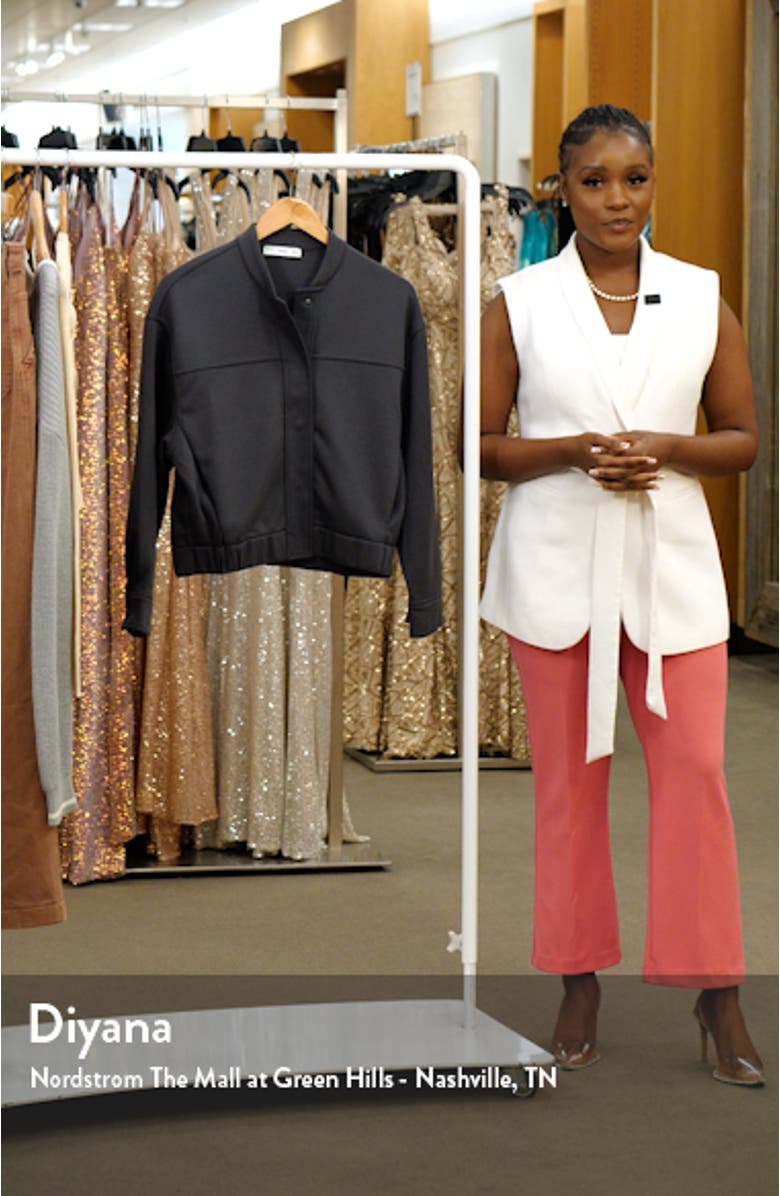 Seamed Knit Bomber Jacket, sales video thumbnail