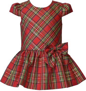 Plaid Dress & Coat Set