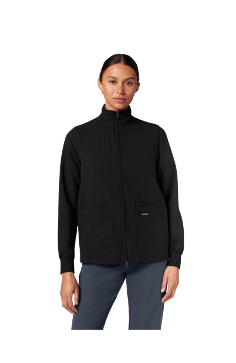 JAANUU Ceri Women's 6-Pocket Classic Scrub Jacket, Main, color, Black