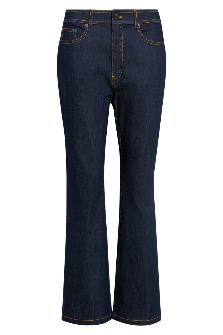 Stevie High Waist Cropped Flare Jeans, Alternate, color, INDIGO