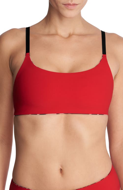 Natori Reversible Bikini Top In Brown