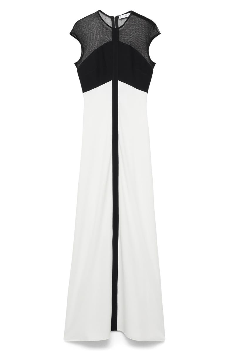 MANGO Two-Tone Panel Dress, Main, color,