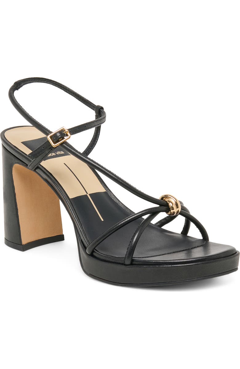 Dolce Vita Odete Platform Sandal, Main, color, Black Leather