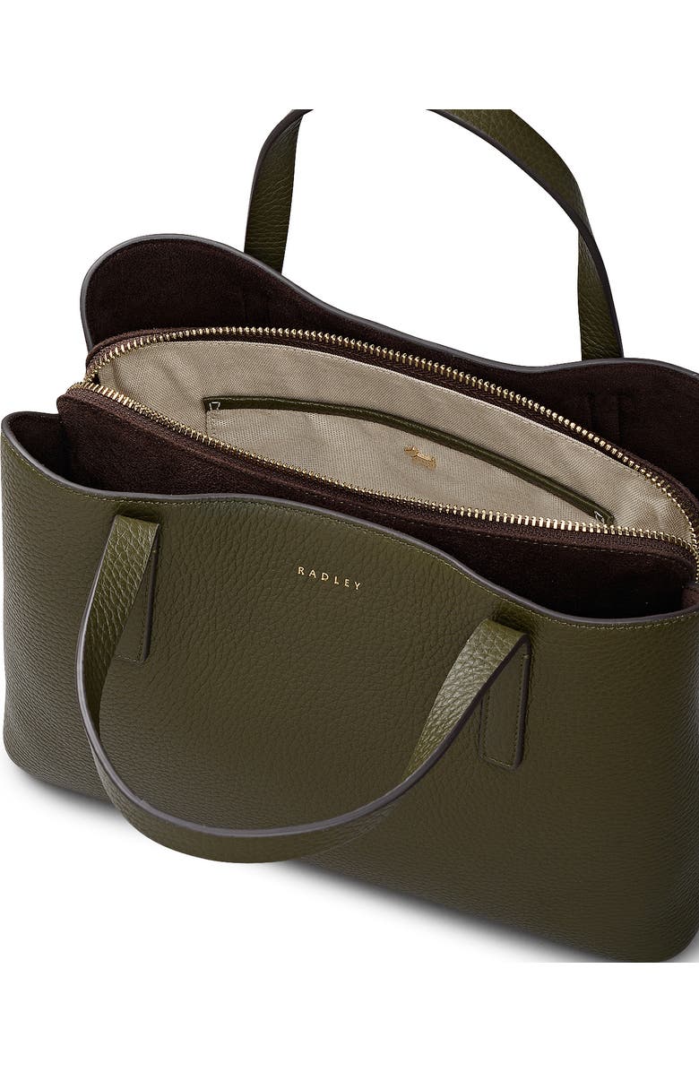 Radley Dukes Place Medium Ziptop Satchel Bag, Alternate, color, Pine Needle