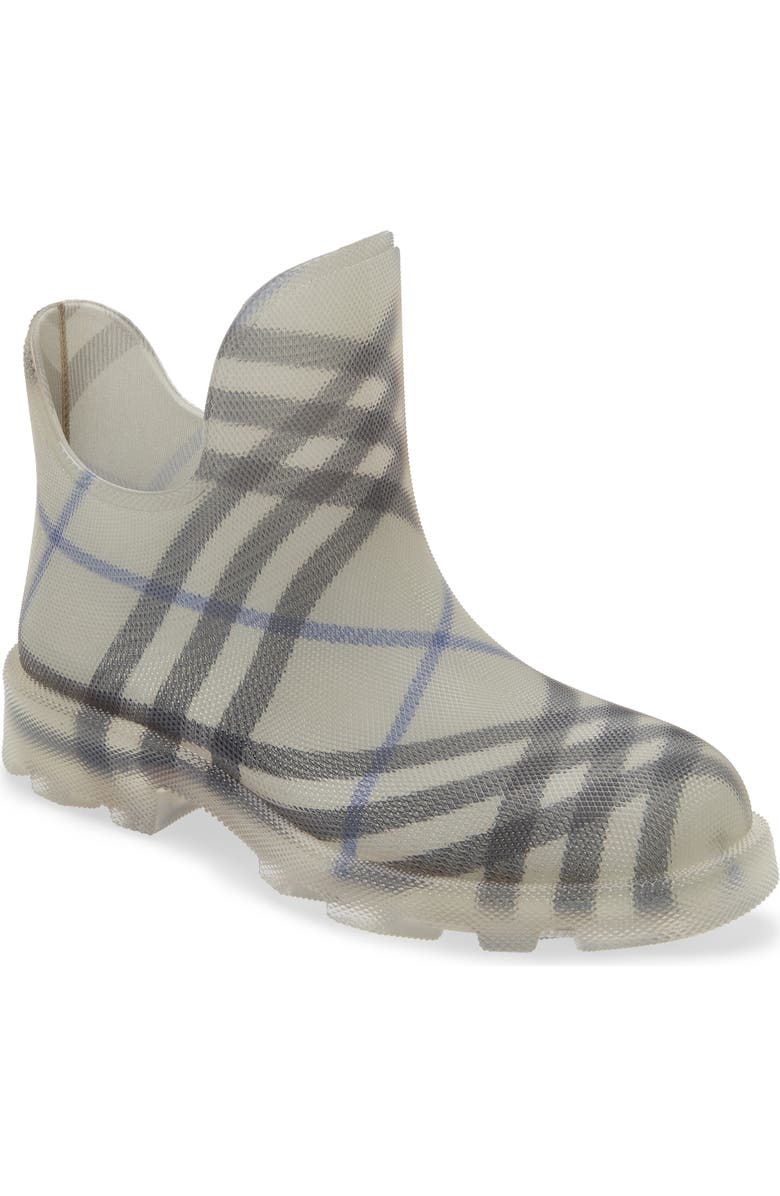 Burberry Marsh Check Textured Ankle Boot, Main, color,