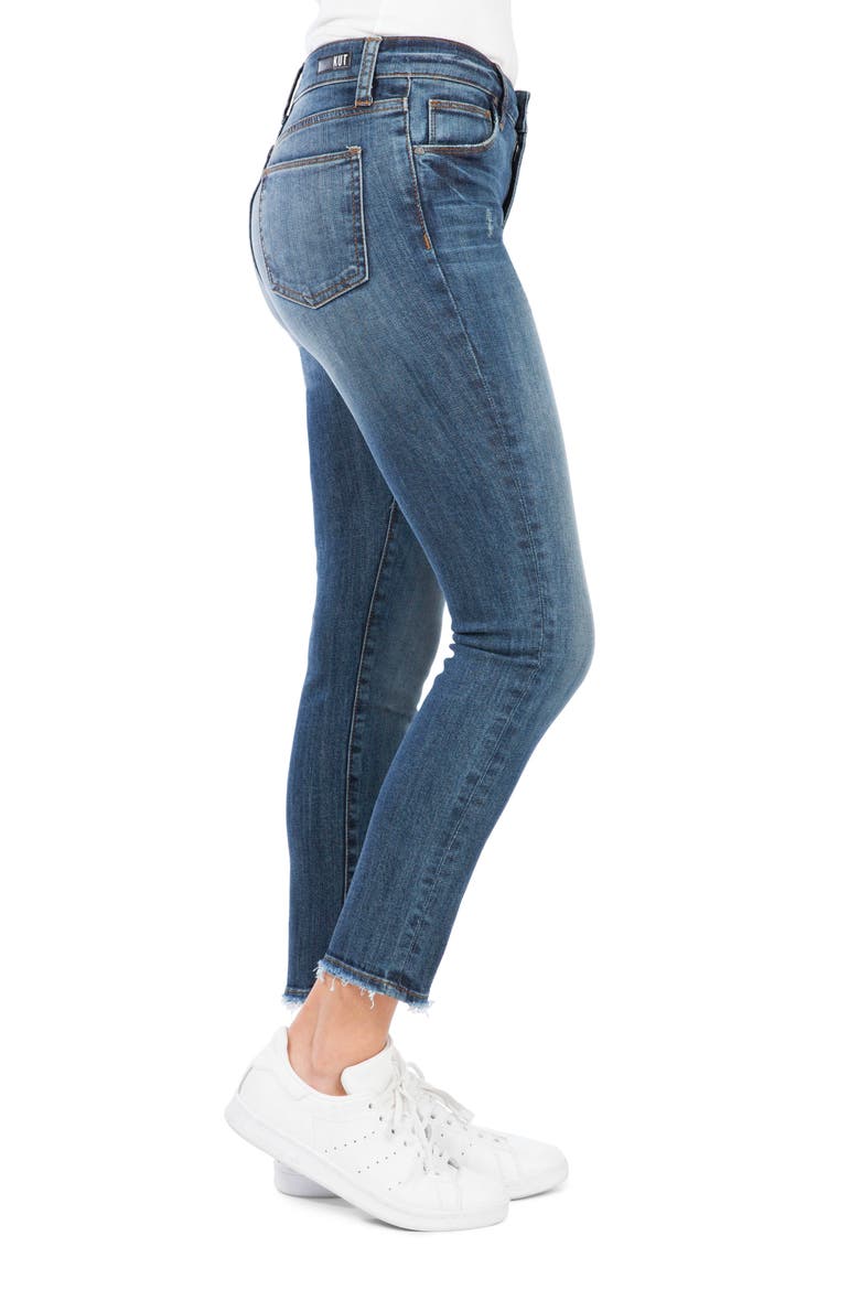 Reese High Waist Ankle Straight Leg Jeans, Alternate, color, ENTERPRISE