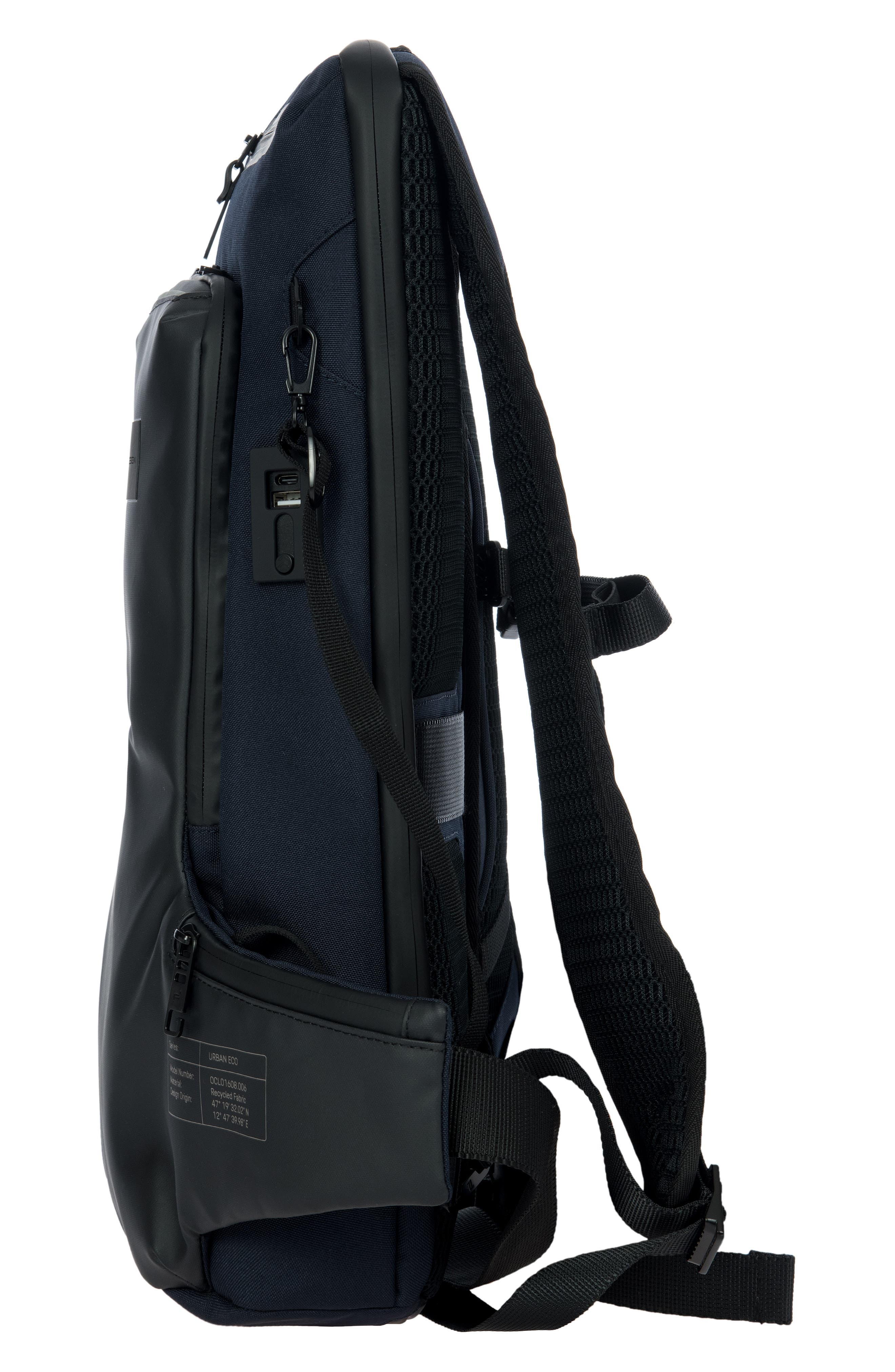 Recycled Polyester Cycling Backpack, Alternate, color, DARK BLUE