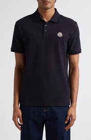 Moncler Logo Patch Cotton Piqué Polo