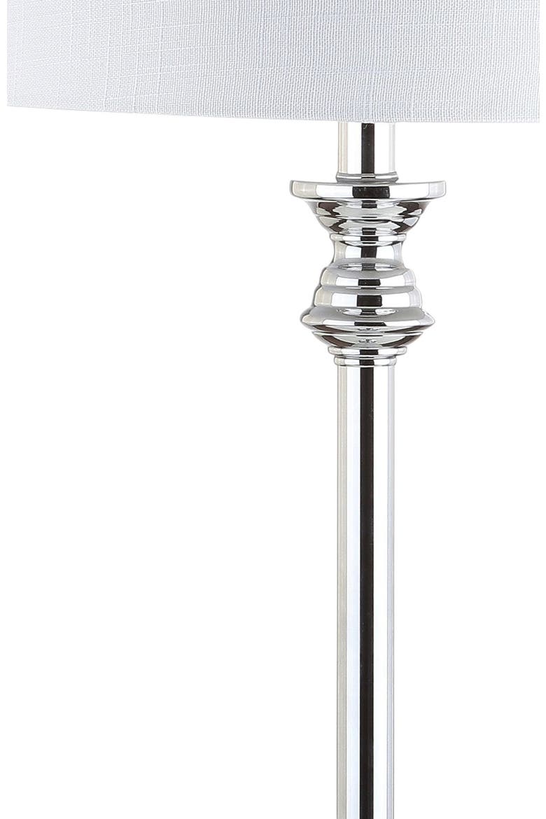 Elizabeth 33" Crystal/Metal LED Table Lamp, Clear/Chrome, Alternate, color, Clear/Chrome