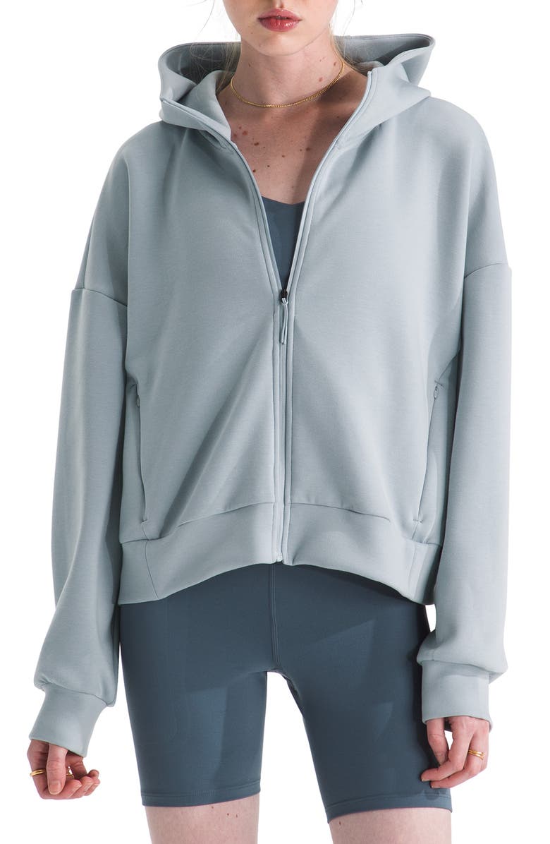 The North Face Jaida Full Zip Hooded Jacket, Main, color, Frost Grey